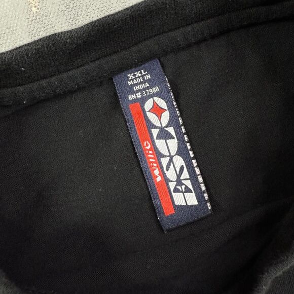 Vintage 90s-00s Willie Esco Black Jersey Knit Graphic T-shirt Men's XXL - Picture 3 of 4